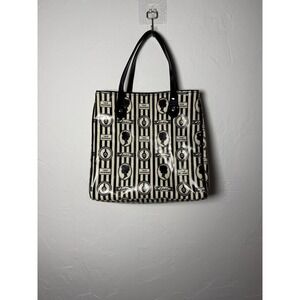 Lulu Guinness Striped Graphic Silhouette Tote bag Handbag Purse Catalogue 2001